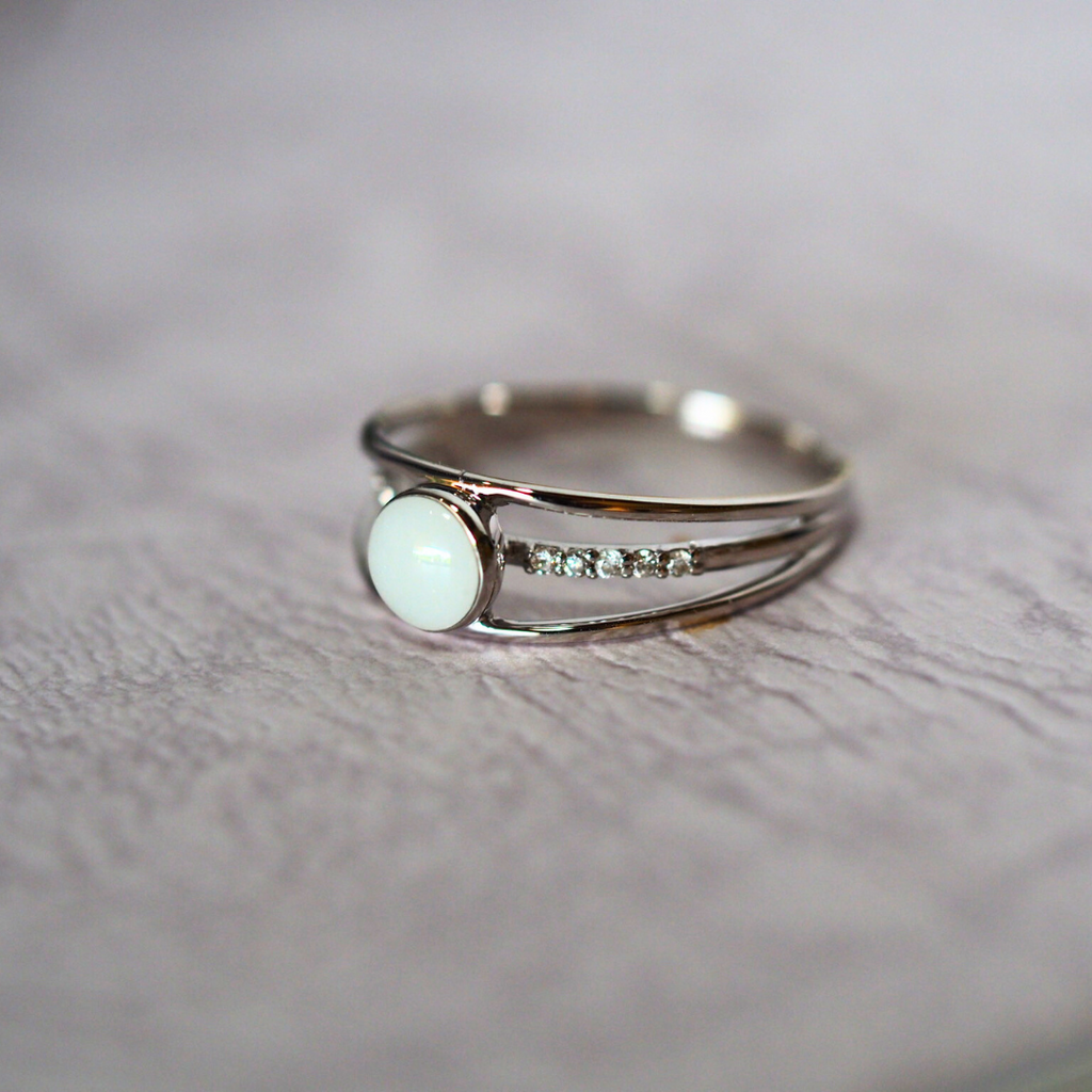 Triple Line Ring K18