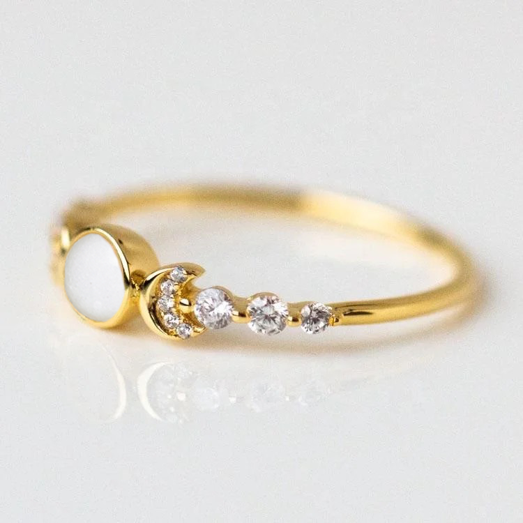 Moon ring  K10
