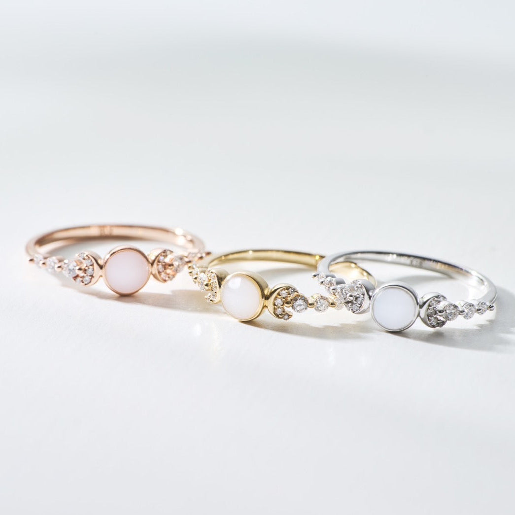 Moon ring K10 – Solid Love Moon ring K10 – Solid Love