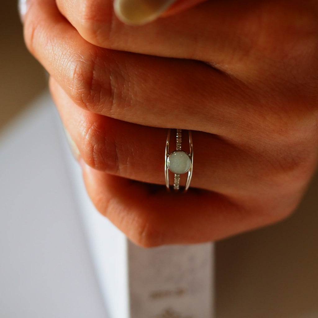 Triple Line Ring K18
