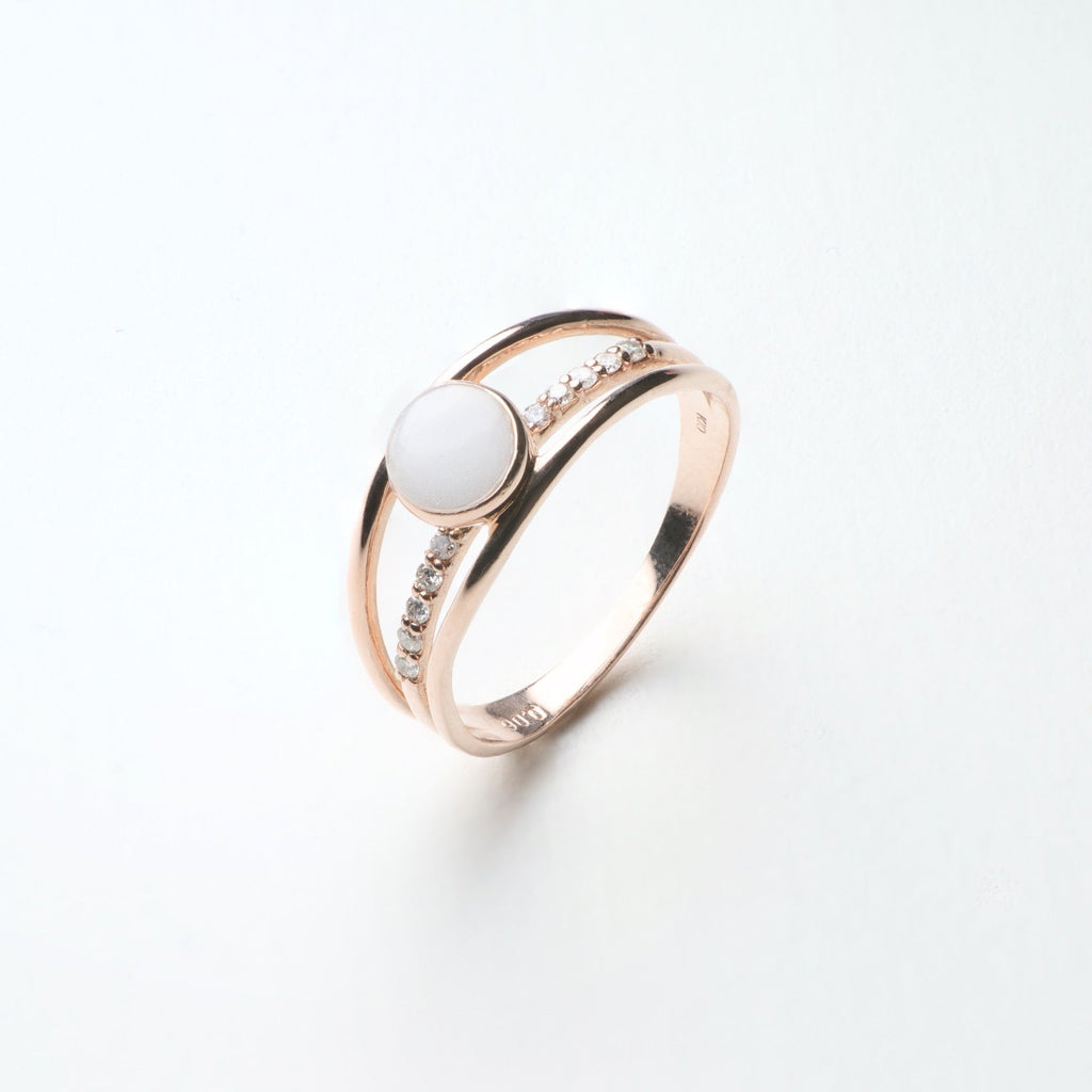 Triple Line Ring K18