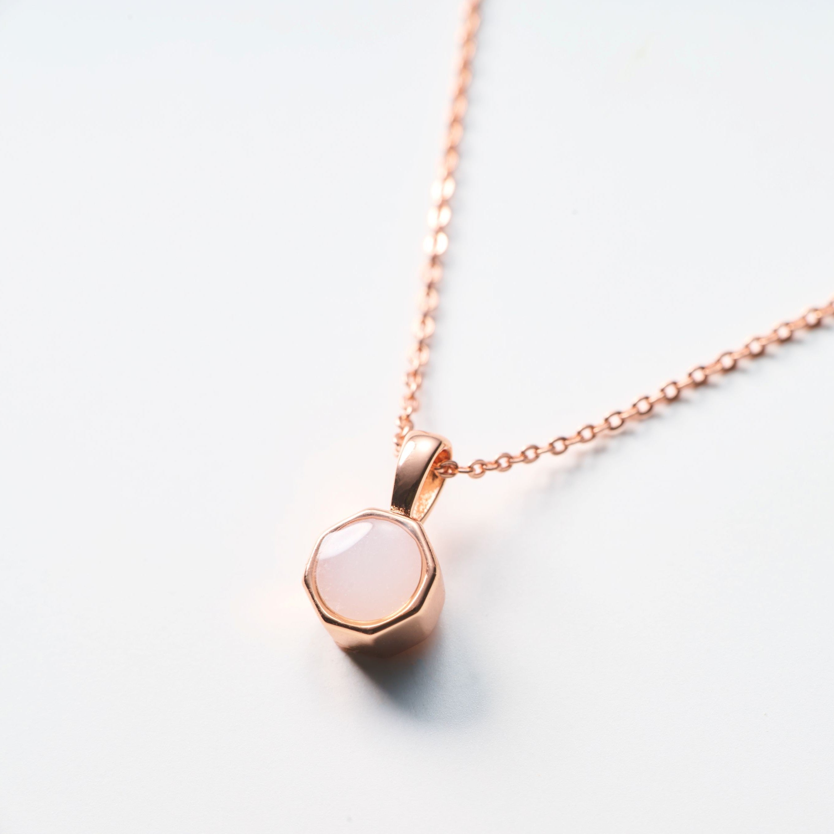 Octagon Necklace K18 – Solid Love