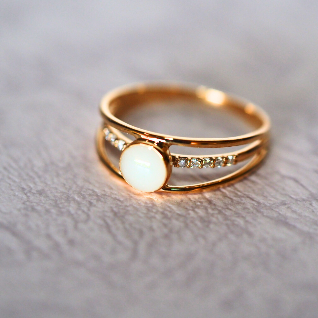 Triple Line Ring K10 – Solid Love
