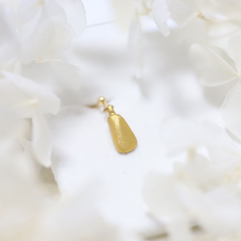 金乳歯ドロップピアス・イヤリング（High）※金乳歯の素材費用は別途