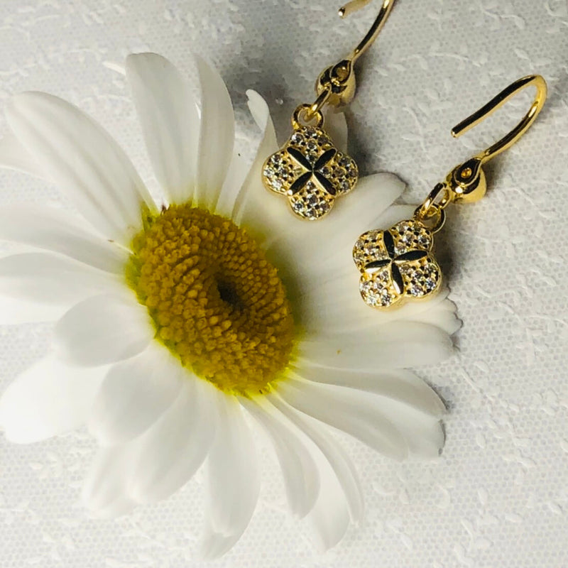 Clover reversible pierced earrings