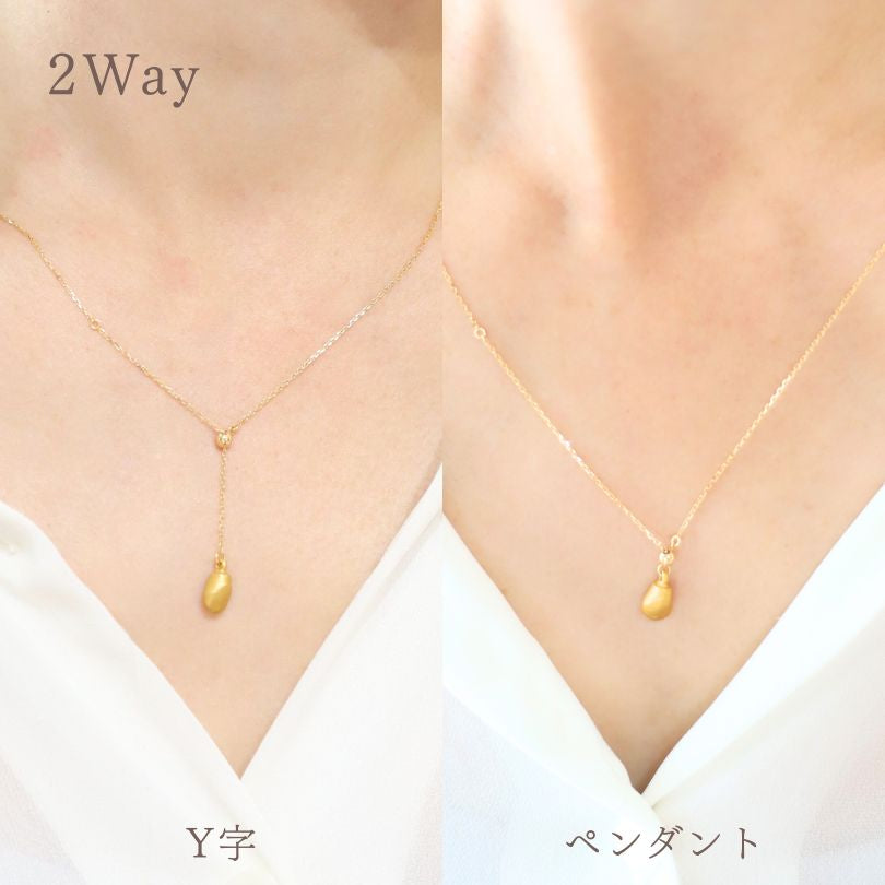 金乳歯Y字ネックレス（Standard）