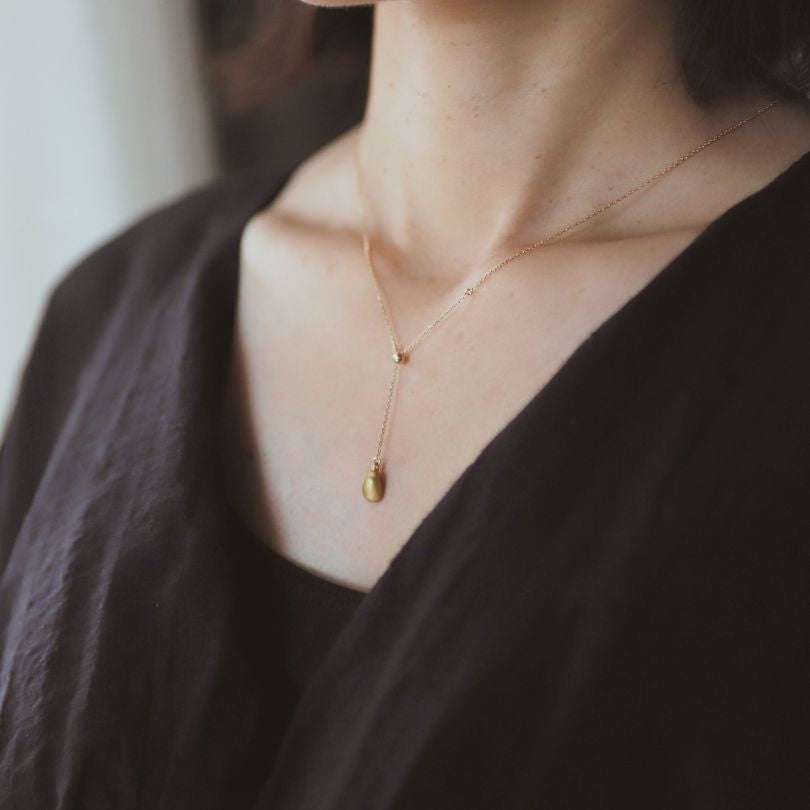 金乳歯Y字ネックレス（High）※金乳歯の素材費用は別途