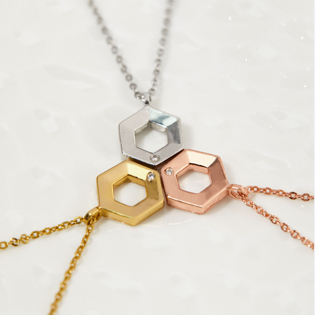 ヘキサゴン　オパールネックレストップ　六角形 ペンダントトップ ネックレストップのみ メンズ シルバー925 オニキス