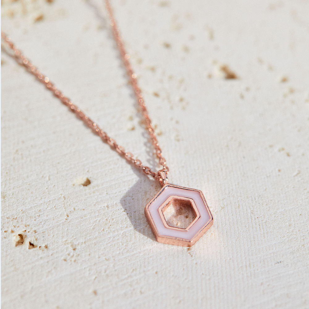 Hexagon necklace – Solid Love