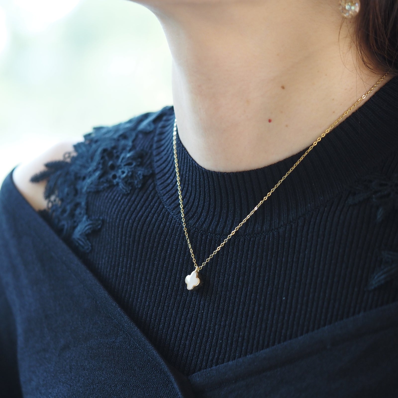 ROTAR ネックレス Aint outa Luck クローバー 未使用 Clover Reversible necklace – Solid Love
